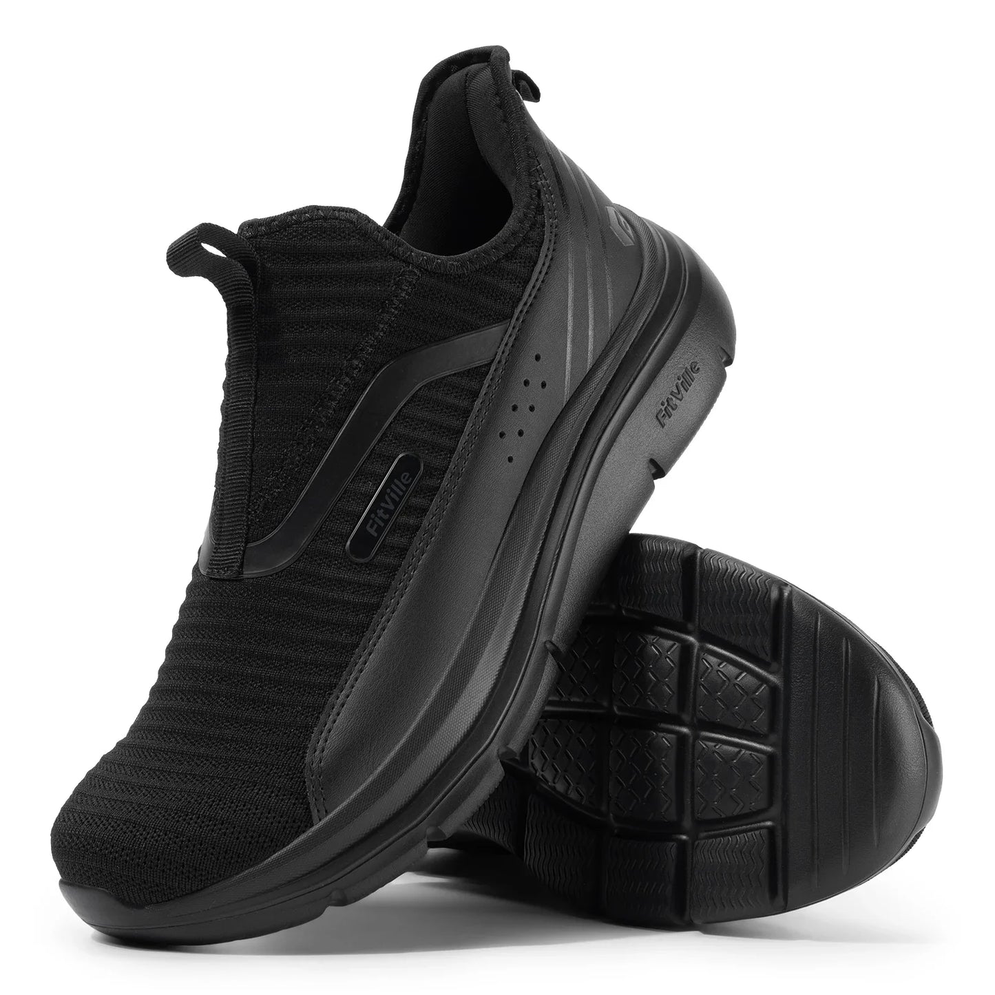 Fitville Wide Men'S Sport Shoes Fitness Walking Shoes Lightweight Breathable For Outdoor Casual Sports Running Shoes Sneaker