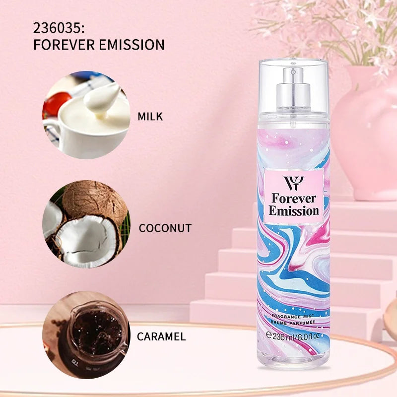 Women Secret Flower Season Perfume 236ml Body Mist Victoria Charm Lasting Body Spray Fresh Fruity Deodorant Purifying Air Spray