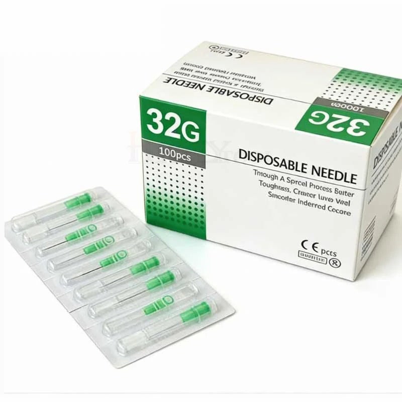 30G 13MM 32G 34G 4MM Disposable Painless Small Needle Irrigator Teeth Beauty Sterile Packaged Eyelid Care Tool Sharp Tip Tattoo