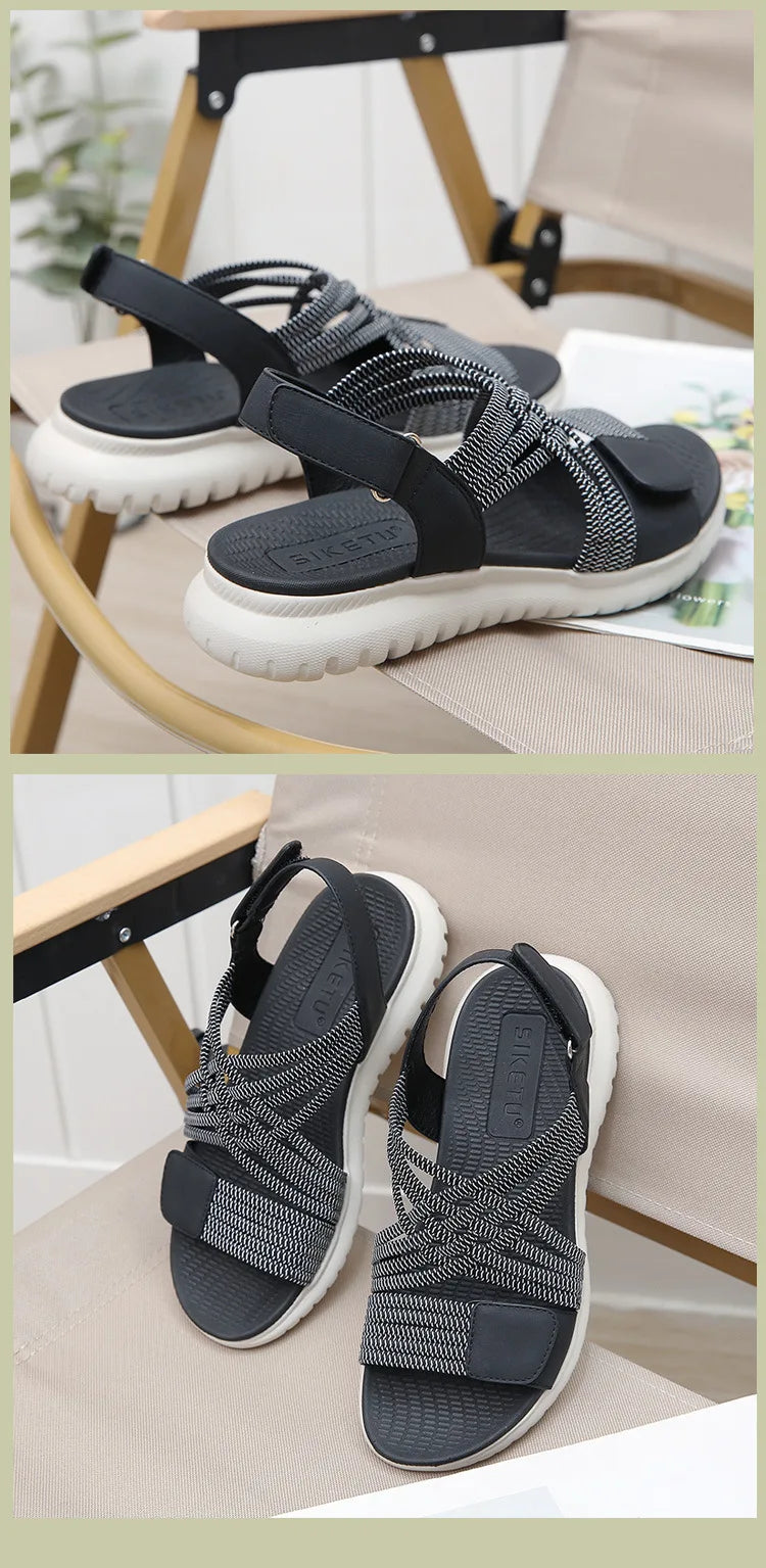 Shoes for Women Plus Size 35-42 Summer 2024 New Fashion Women Open Toe Comfortable Soft Sole Platform Sandals Women Sandals