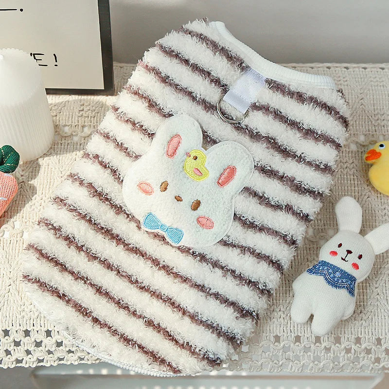 Winter Dog Clothes Fleece Dog Coat Solid Puppy Hoodies Chihuahua Sweatshirt Bichon Yorkie Clothing Dog Warm Vest Pet Pullover