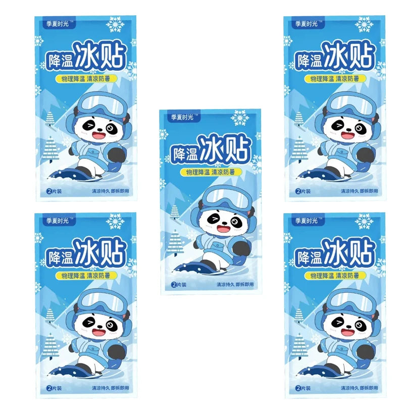Summer heat dissipation and cooling multi-functional ice patches, adult cooling gel patches relieve fever, pain and discomfort