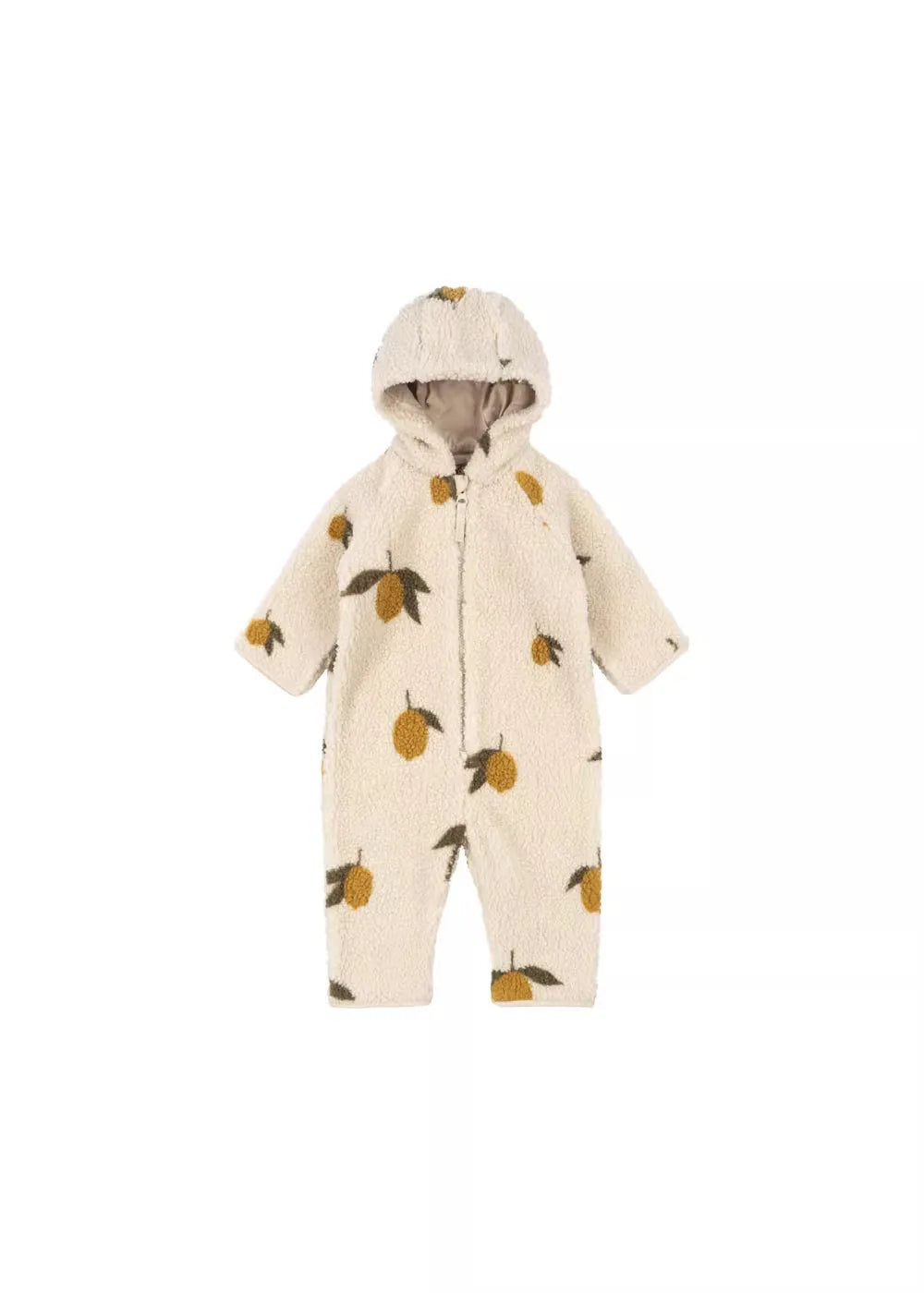 Baby Boy Girl Lamb Wool Hooded Jumpsuit Infant Toddler Child Warm Outfit Long Sleeve Spring Autumn Winter Baby Clothes 0-2Y