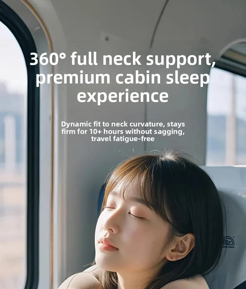 Travel Pillow Inflatable U-Shape Neck Pillow Portable Cervical Orthopedic Protection Airplane Neck Pillows Travel Essentials