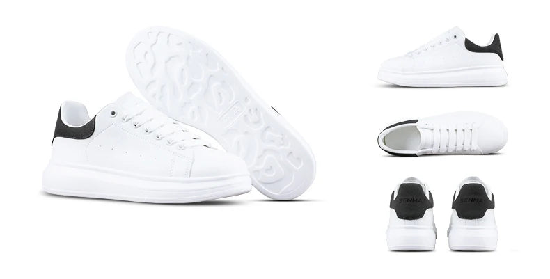 SENMA Luxury Design Sneakers For Men 2025 White Board-shoe Soft Women Walking Shoes Running Shoes Couples Sneakers Tennis shoes