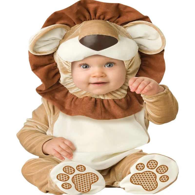 New Arrival High Quality Baby Boys Girls Halloween Dinosaur Costume Romper Kids Clothing Set Toddler Co-splay Triceratops