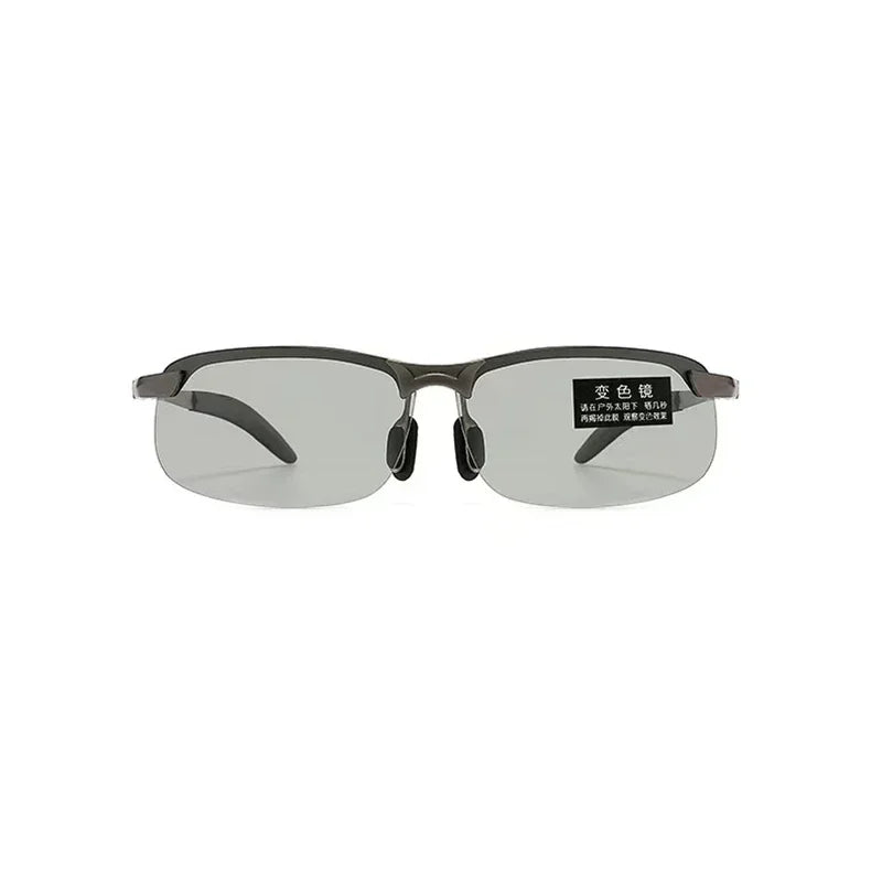 Men Photochromic Polarized Sunglasses Day Night Dual Use Color Changing Driving Fishing  Anti Glare UV Night Vision Glasses 1PC
