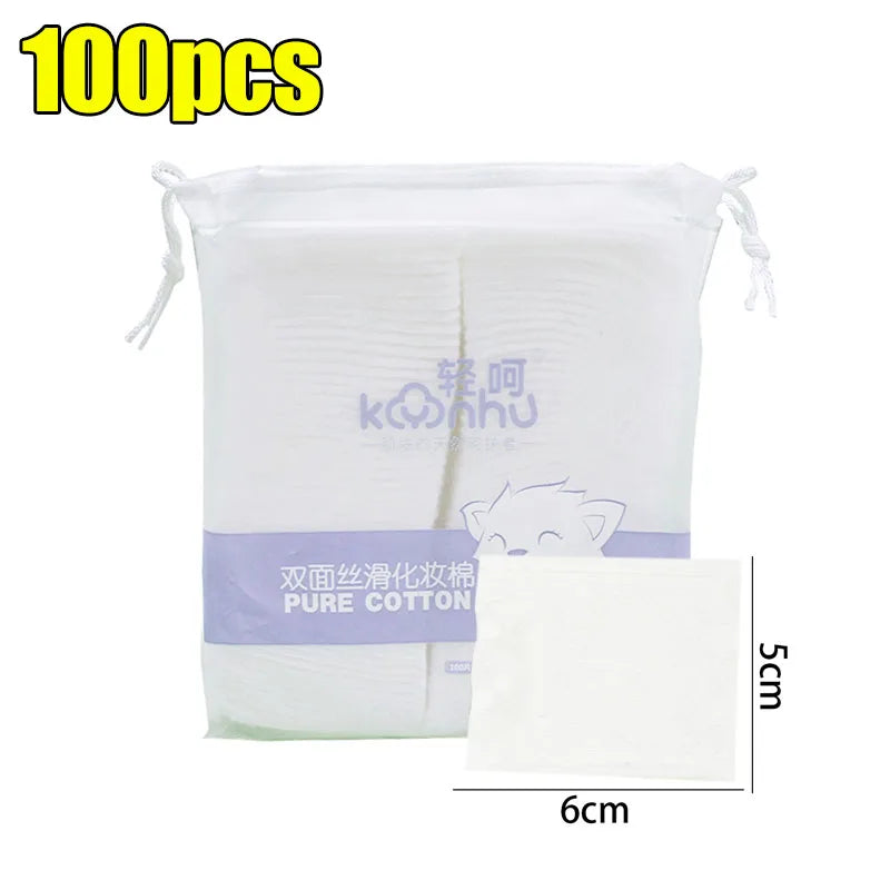 Disposable Makeup Remover Cotton Pads Double Sided Facial Cleaning Removal Cotton Wipes Soft Cosmetics Women Skin Care Tools