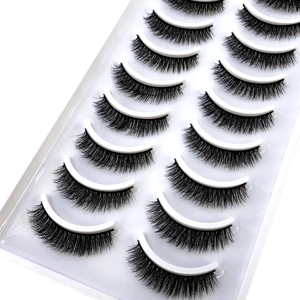 33 Style 10/50/100 Boxes 10Pairs Natural 3D Mink False Eyelashes Makeup Fake Eye Lashes Faux Cils Make Up Beauty Tools Wholesale