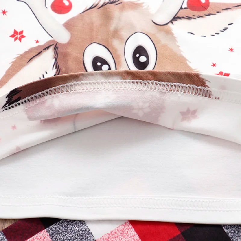 Family matching Christmas pajama set: Couple/child pajama top + pants,  Christmas pajama baby jumpsuit, pet dog clothes