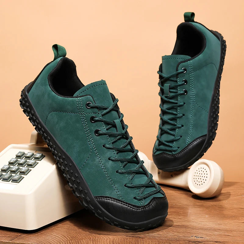 Couple Outdoor Hiking Shoes Slip On Mountaining Shoes Men Wide-Toe-Box Barefoot Shoes for Men Women Walking Shoes Men Sneakers