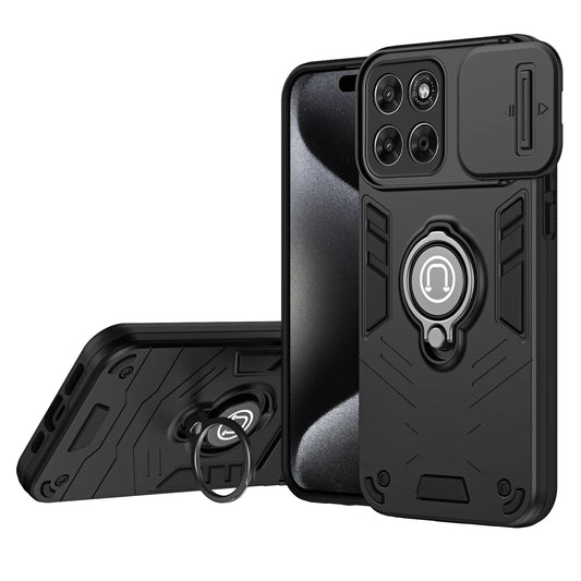 Sliding Window Metal Finger Holder Case for Motorola Moto G67 G77 G86 G56 G17 Power Shockproof Armour Camera Protection Cover
