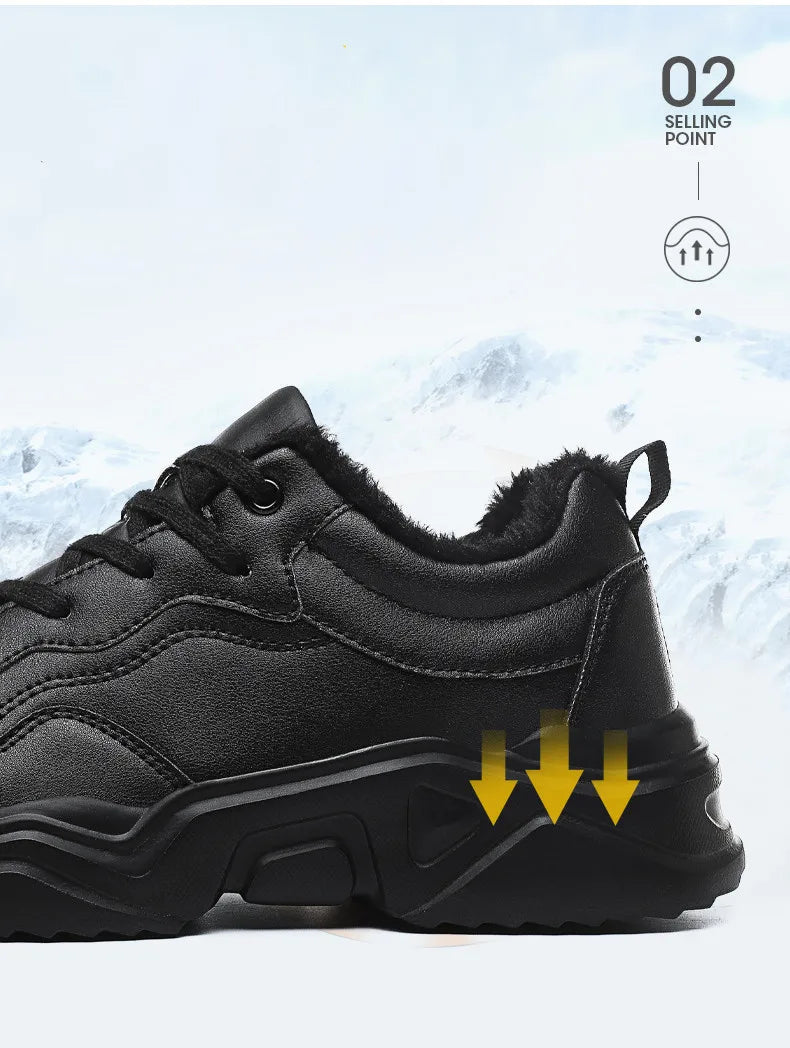 Winter Men Casual Shoes Breathable Warm Walking Sneakers Outdoor Lightweight Male Sport Shoes Lace-up Mens No-slip Running Shoes