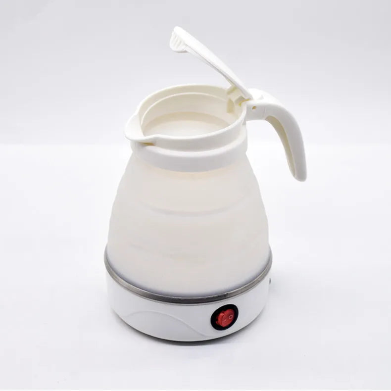 JFBONIN 0.6L Mini Folding Kettle Portable Water Heater 600W Silicone Compression Electric Kettle Home Kettle Easy To Travel
