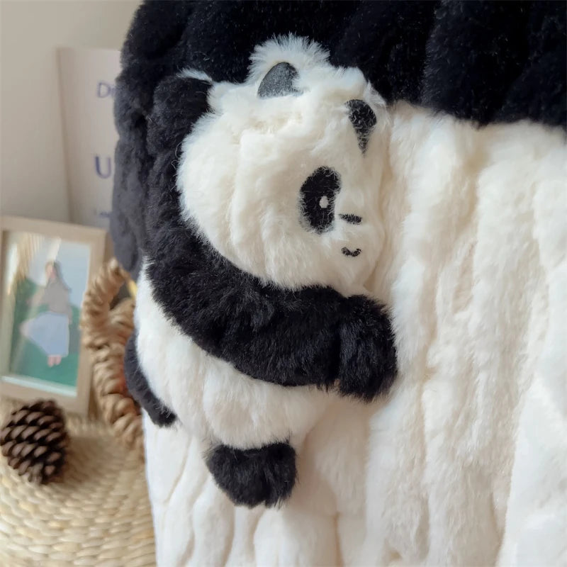 Baby Jumpsuit Baby Plush Panda Plush Hooded Climbing Suit Newborn Baby Cloth Baby Boy Cloth Baby Cloth ملابس داخلية قطعة واحدة