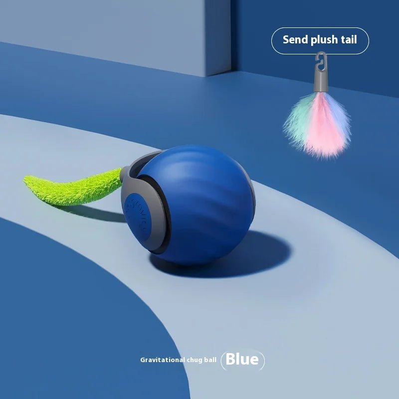 Smart Interactive Speedy Tail 2.0 Cat Toy Automatic Moving Ball Toy for Cats And Dogs Touch Motion Rolling Pet Ball