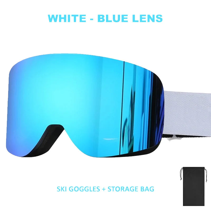 Double Layer Anti-Fog Adult Ski Goggles Outdoor Sports Snowboard Snowmobile Glasses Eyewear Full REVO Coating Snow Goggles UV400