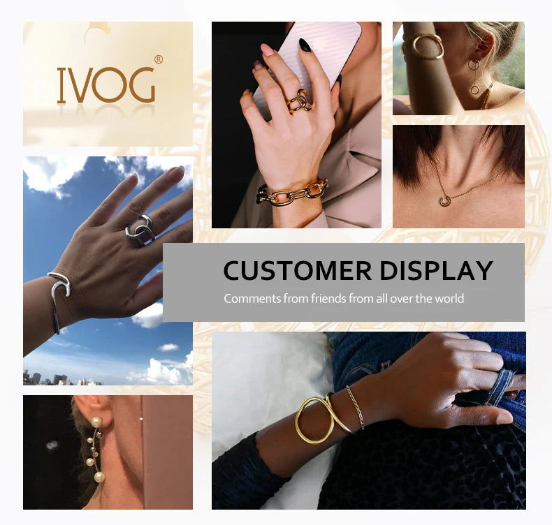IVOG Lilac Color Channel Setting Ring For Women Semi-Precious Stone Copper Ring Fashion Jewelry Couple Gift