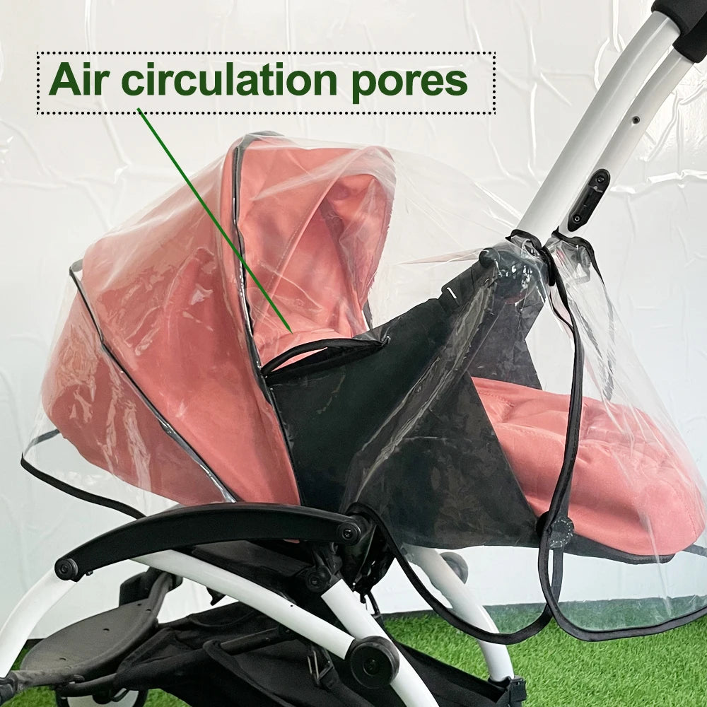 COLU KID® Baby Stroller Accessories Rain Cover Waterproof EVA Cover Compatible with Yoyo Yoyo2 Yoya Stroller