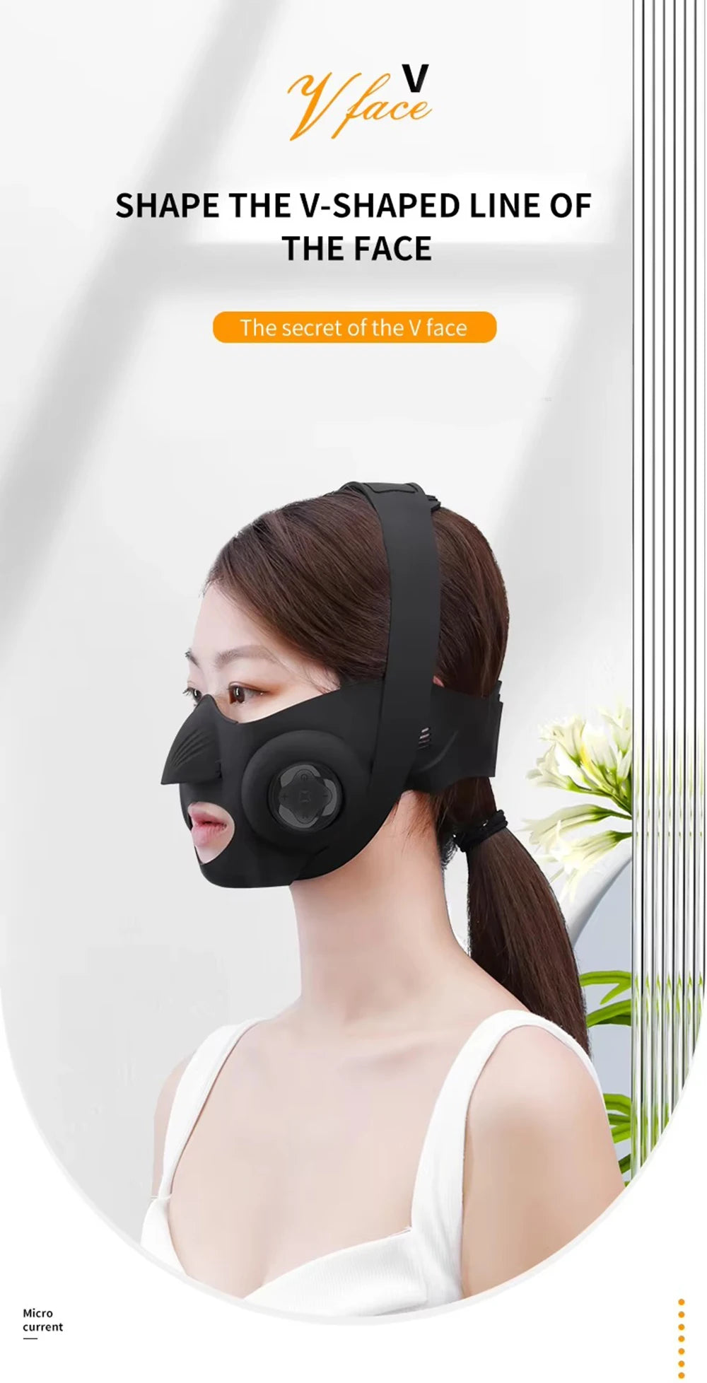 EMS V-line Face Lifting Massager Facial Slimming Mask Anti Wrinkle Double Chin Reducer Cheek Lift Up Belt Faces Beauty Devices