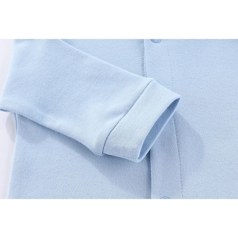 Kiddiezoom 7 Colors Solid Unisex Newborn Baby Girl Clothes Rompers+Burp Cloth+Bib+Hats+Gloves 100%cotton Soft Baby Clothing Sets