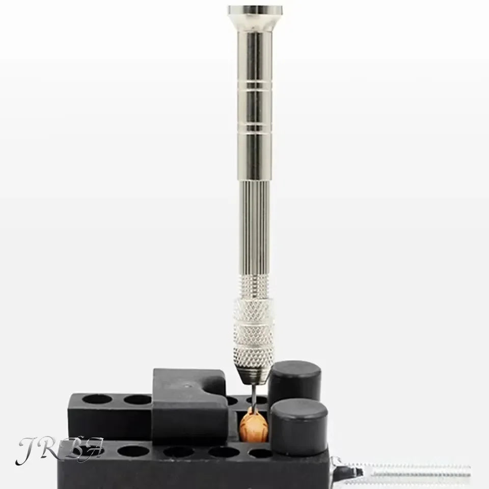 0.8-3.0mm Mini Hand Drill Woodworking Tools Drilling Rotary Tool Manual Twist Drill Bit Watchmaker Pin Vice Watch Repair Tools