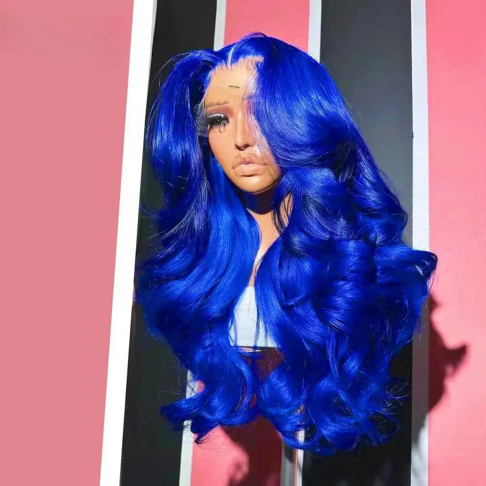 White Wig Body Wavy Lace Front Wig 13x4 HD Heat Fiber Pre Plucked Synthetic And Blend For Women Daily Wear Clearance Cosplay