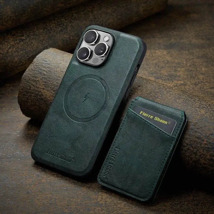 Magnetic Detachable Leather Wallet Phone Stand Case Wireless Charge Cover for iPhone  18 17Air 11 12 13 14 Plus 15 16 17 Pro Max