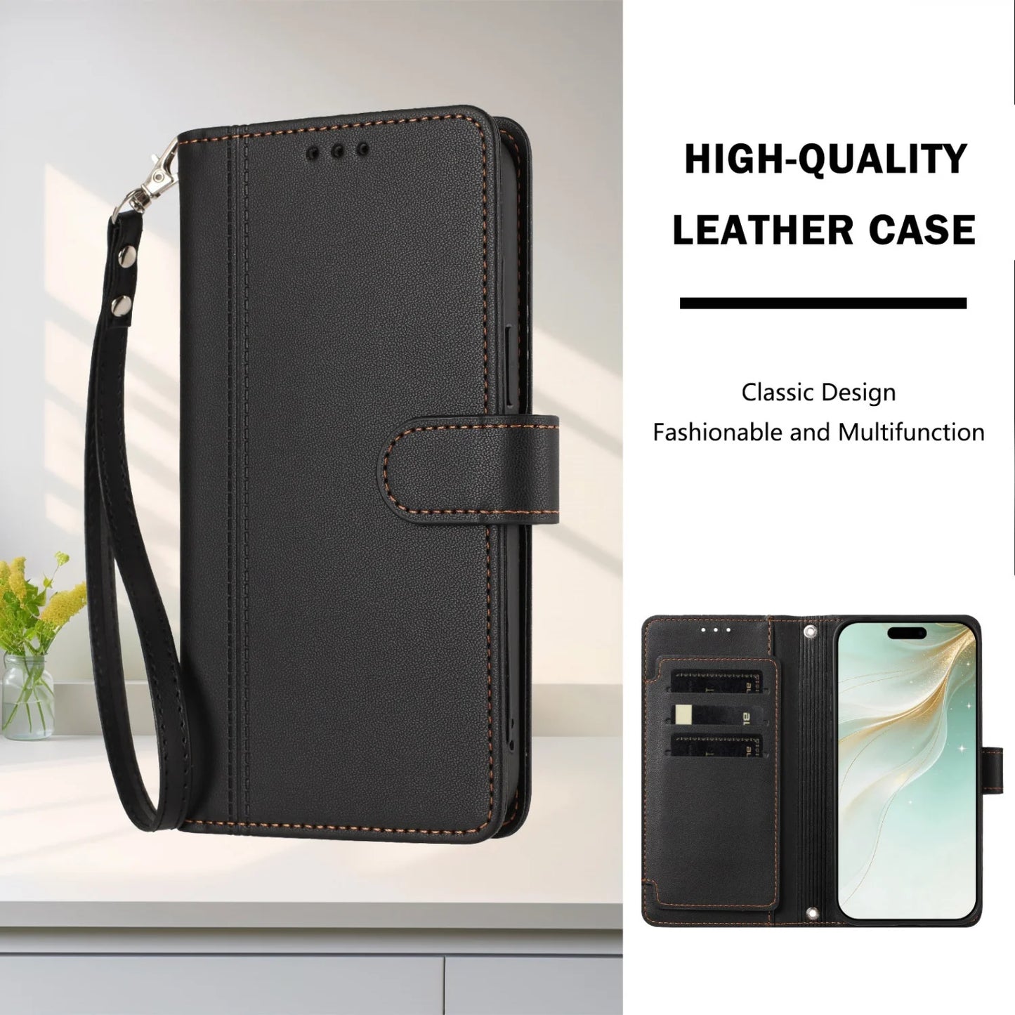 PU Leather Flip Phone Case For Oneplus 8T 9R 10T 11R 12R 13R 15T Holder 9 Card Slots Wallet Cover For Oneplus 13 12 11 10 9 Pro