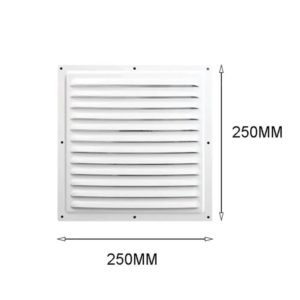 Aluminum Alloy Air Vent Grille Air System Net Cover Screen Exhaust Outlet Window Square Vent 100/150/200/250/300/400mm