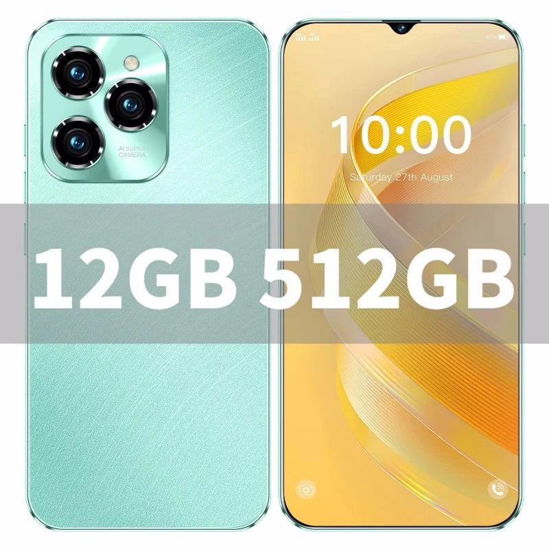 HOT 2026 NEW Original For 40 Pro Brand New 6.8 inch Full Screen Smartphone 4G 5G Cell Phone 6800mAh Mobile Phones Global Vers