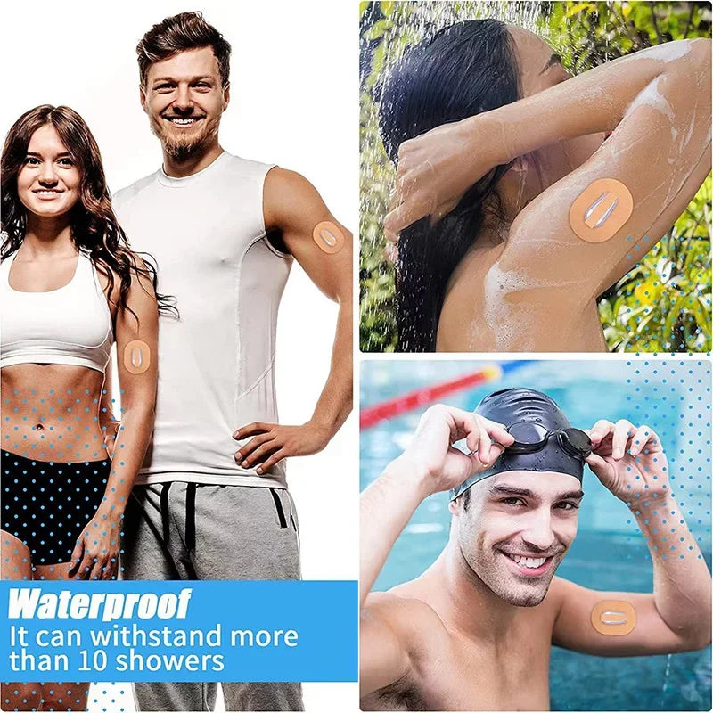 40/30/20/10PCS Freestyle Libre Sensor Stickers Sports Breathable Waterproof Adhesive Patches Overpatch Tape for Climbing