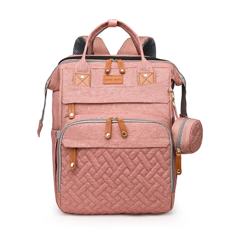 Mommy Diaper Bags Baby Bed Mother Large Capacity Nappy Milk Bottle Backpacks with Changing Mat Convenient Baby Nursing Bags