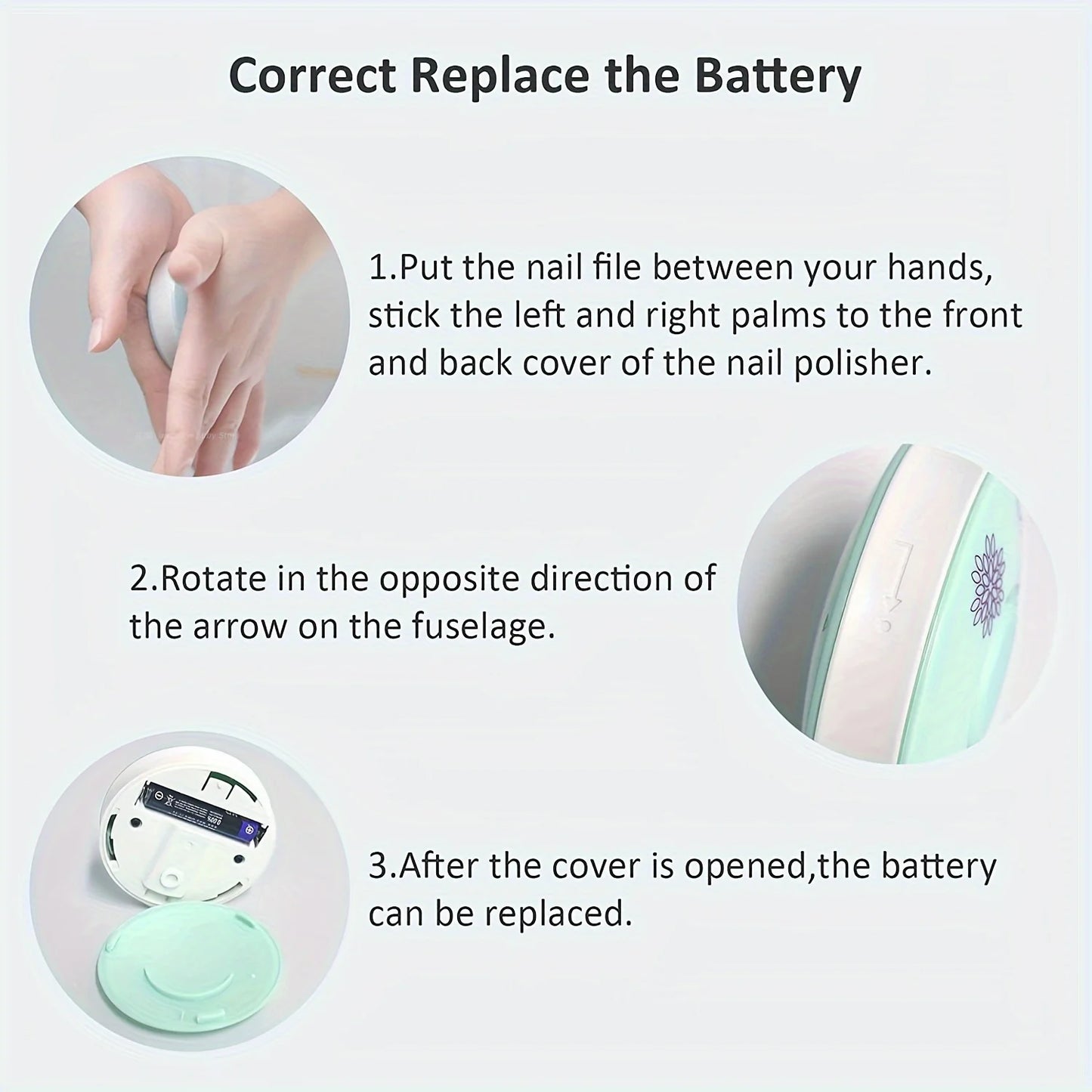 Baby Electric Nail Trimmer 6 Replaceable Heads Gentle Newborn Care Safe Quiet Nail File for Infant Toddler Soft Grinding
