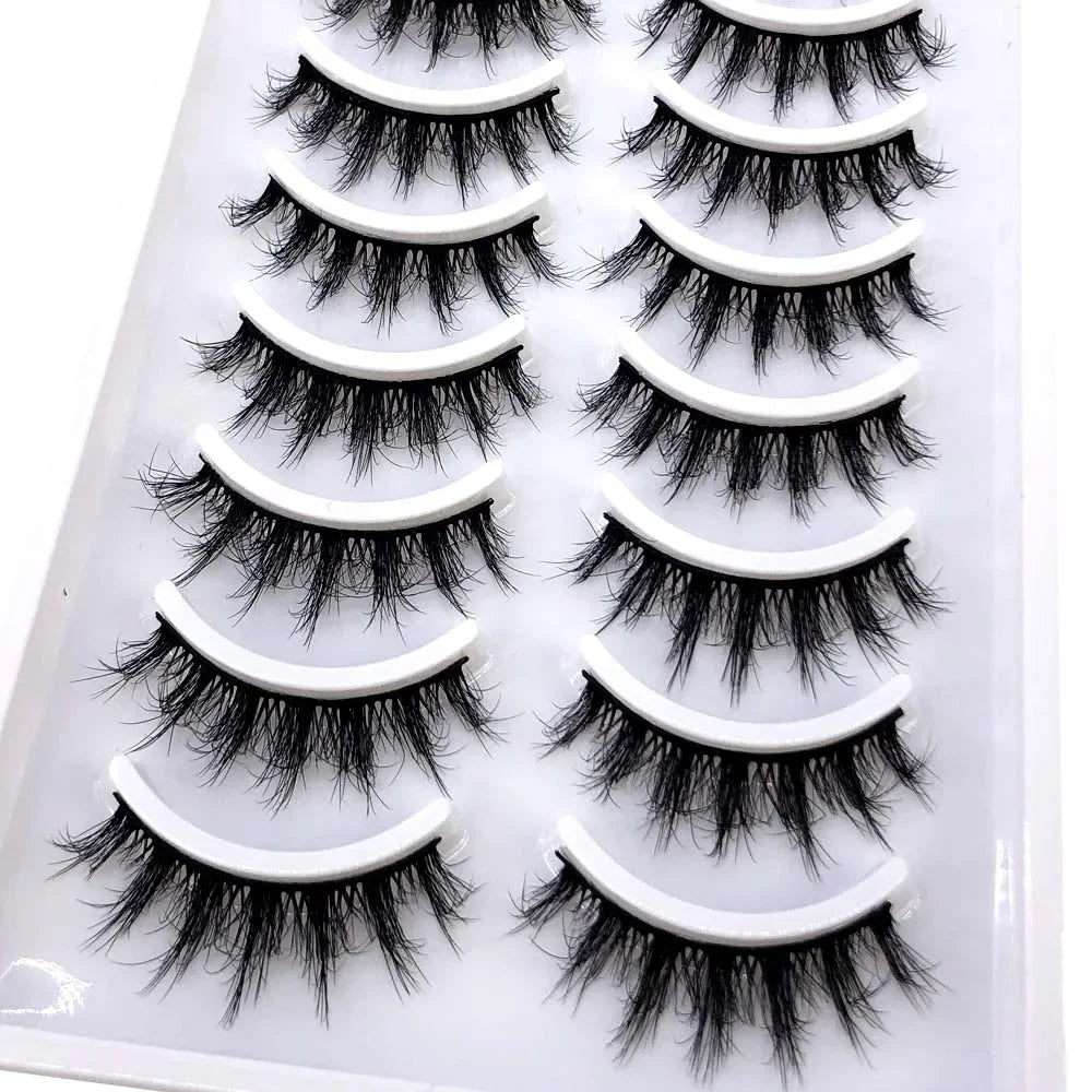 33 Style 10/50/100 Boxes 10Pairs Natural 3D Mink False Eyelashes Makeup Fake Eye Lashes Faux Cils Make Up Beauty Tools Wholesale
