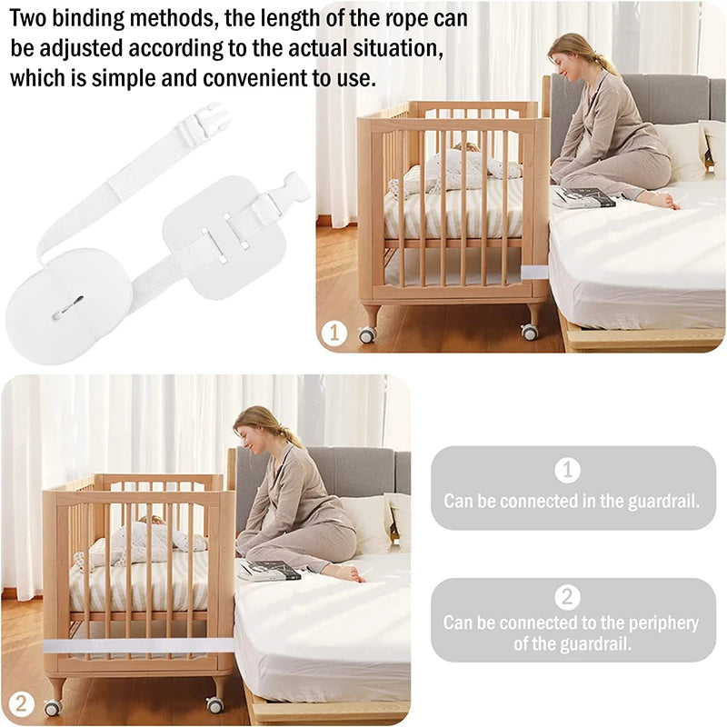 1PC Bed Connector Mattress Strap Belt Sheet Baby Fixing Fasteners Holder Crib Bridge Ropes Straps Twin Connecting Twins Fixation