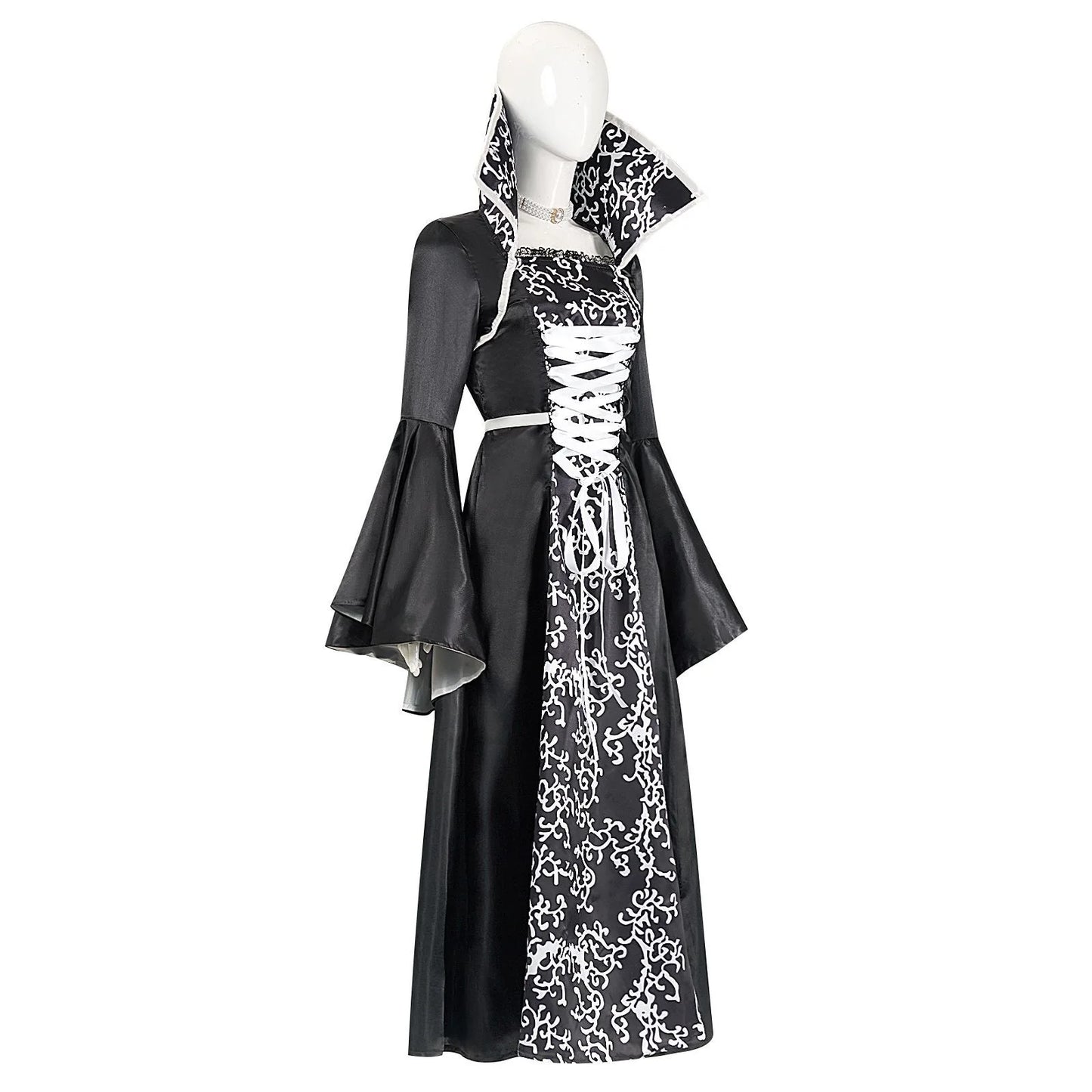 Halloween Costume Dress For Kids Fantasy Vampire Costume Girls Witch Cosplay Children's Party Performance Gown Clothing 4-12Y
