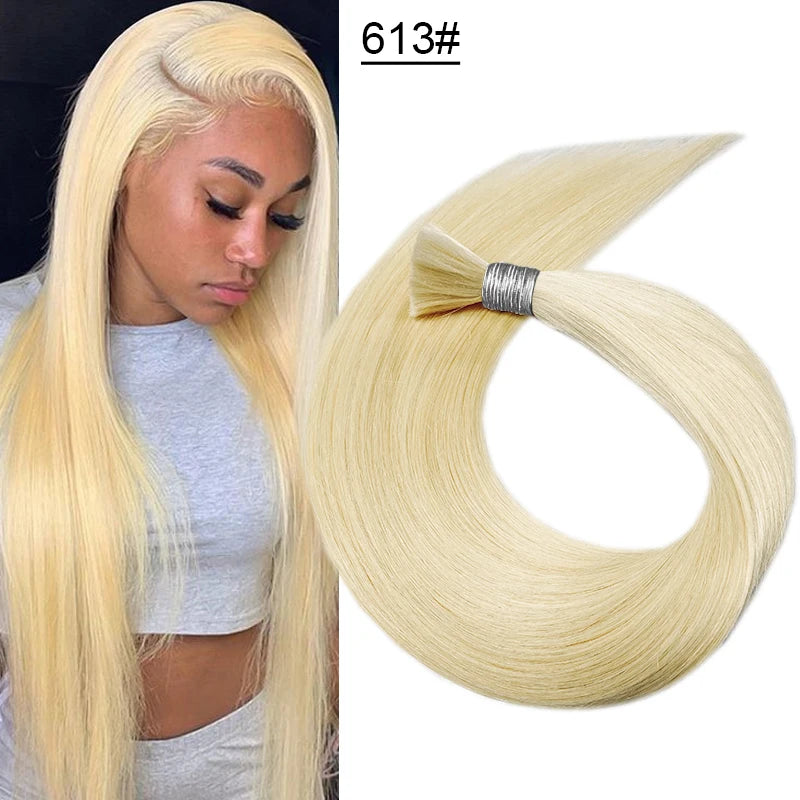Human Hair Bulk No Weft Virgin Remy Hair Vietnamese Hair Straight Hair Bulk Real Natural Hair No Weft For Braiding Wholesale