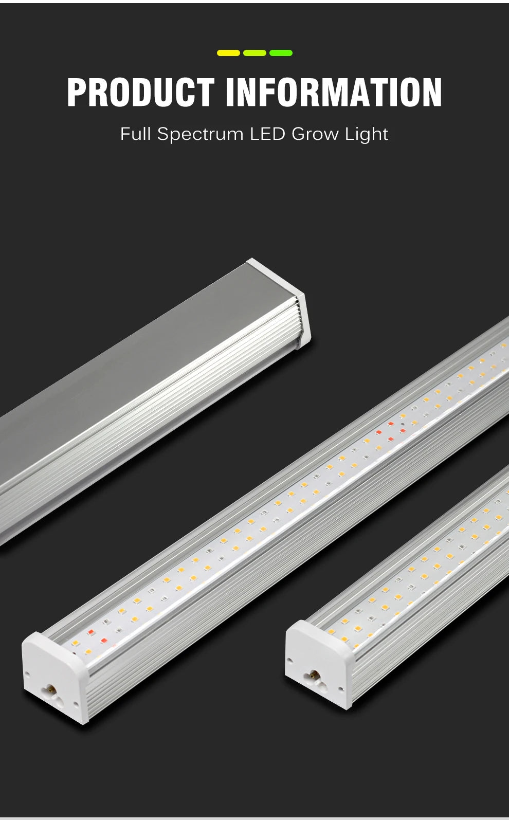 SunLight Tube LED Plant Grow Light Full Spectrum Hydroponic Vegetable Fill Light Greenhouse Greenhouse Cultivation Light