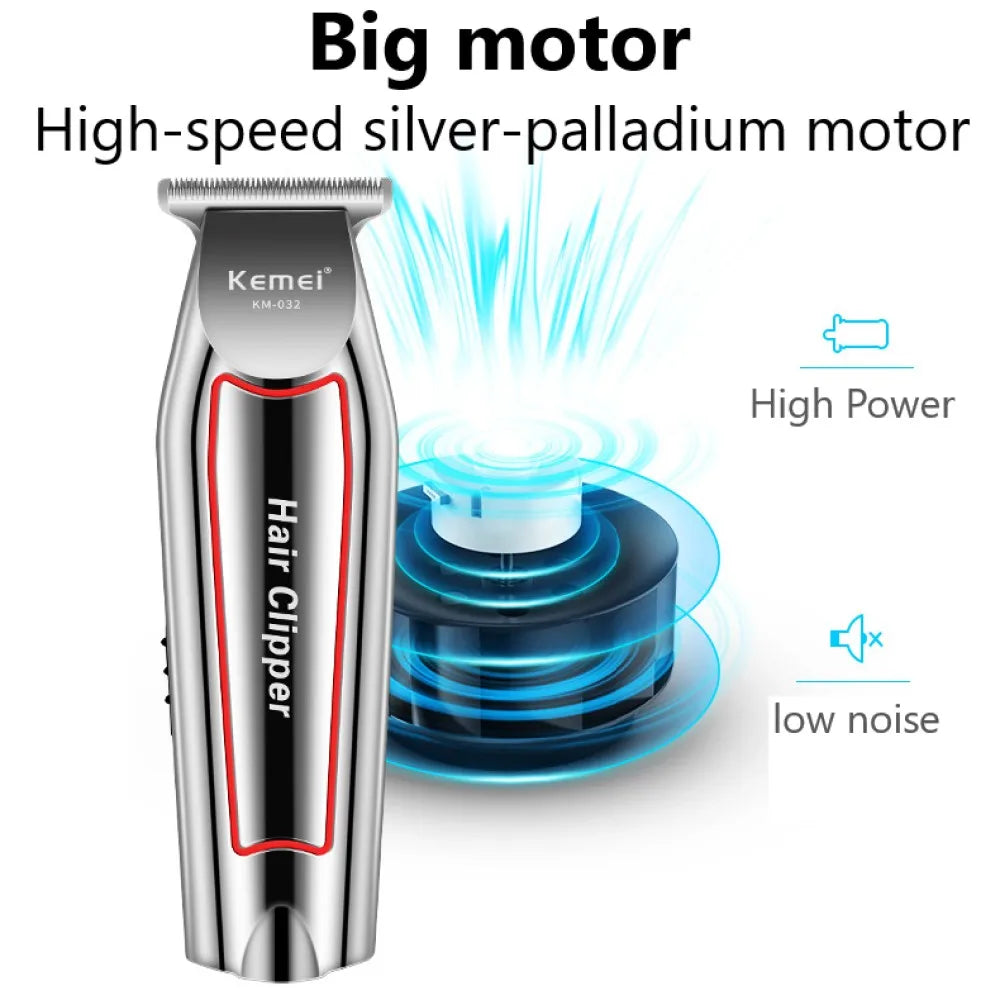 Kemei KM-034 KM-032 Professional Hair Trimmer Men's Electric Beard Trimmer LCD Display Hair Clipper Haircut Set