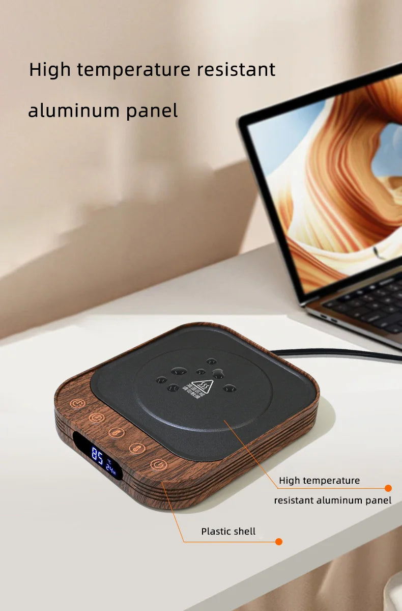 35W Electric Mug Warmer Cup Heater with 10 Gear Temperature Control Electric Hot Plate Warm Coaster Heating Pad 220V