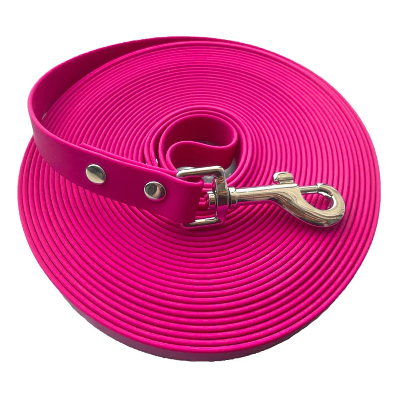 Waterproof Dog Leash PVC Long Dog Training Leash 10 Meters 15m Lead For Dogs Nylon Dog Rope Strong Durable Dog Strap For Dogs