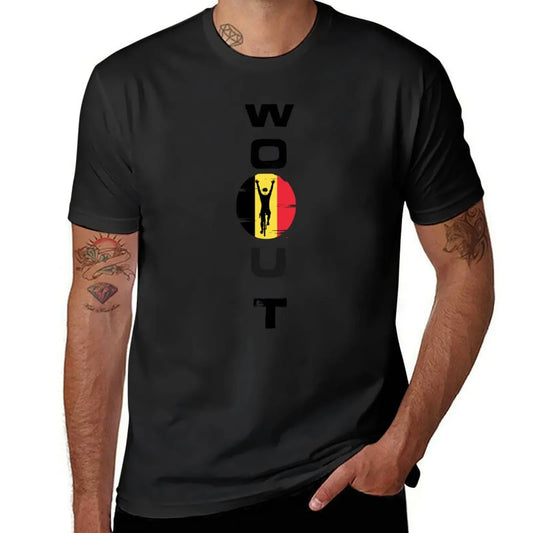 wout van aert T-Shirt cute clothes man clothes summer top quick-drying funny t shirts men