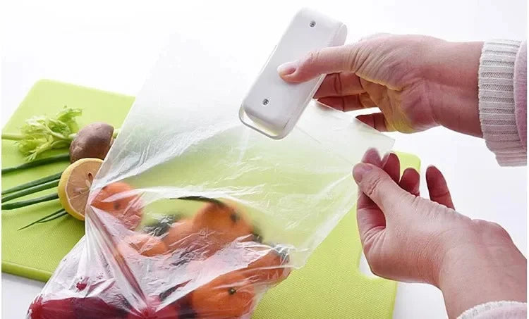 Portable Heat Bag Sealing Machine Package Sealer Bags Plastic Food Bag Closure  Food Packaging Heat Sealer Kitchen Gadget