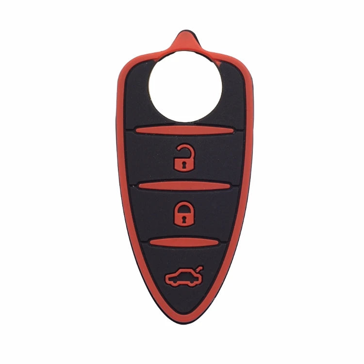 10pcs/lots Silicone Rubber Key Pad 3 Buttons for Alfa Romeo Mito Giulietta 159 GTA Flip Remote Key Colorful Pad Car Accessories