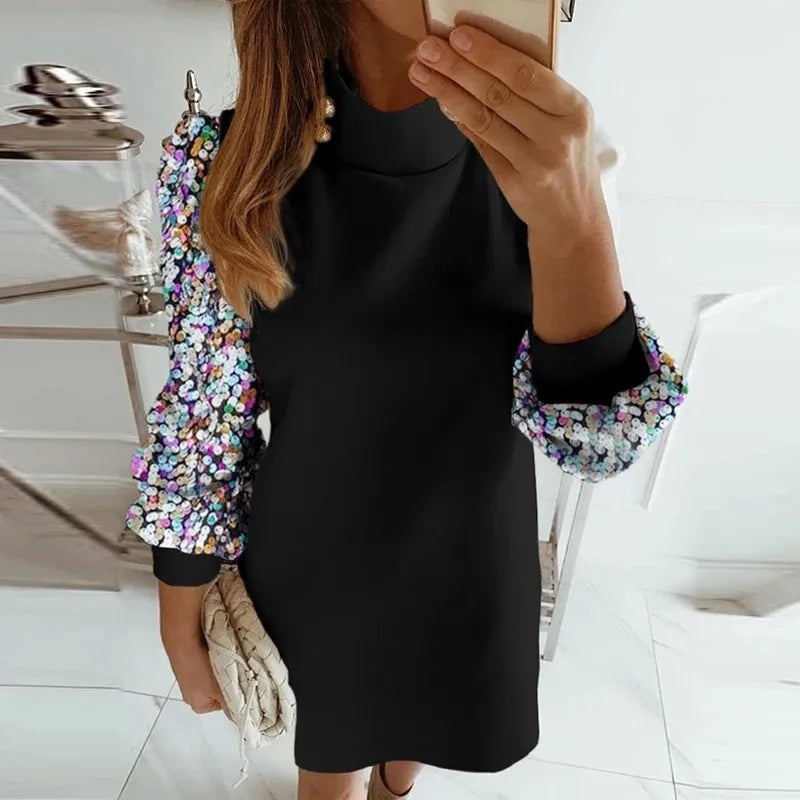 Wholesale 43 Stlyes Women Dress,2024 Spring Sexy Sequins Party Dress,Ladies Autumn Winter Fashion Long Sleeve Office Dress