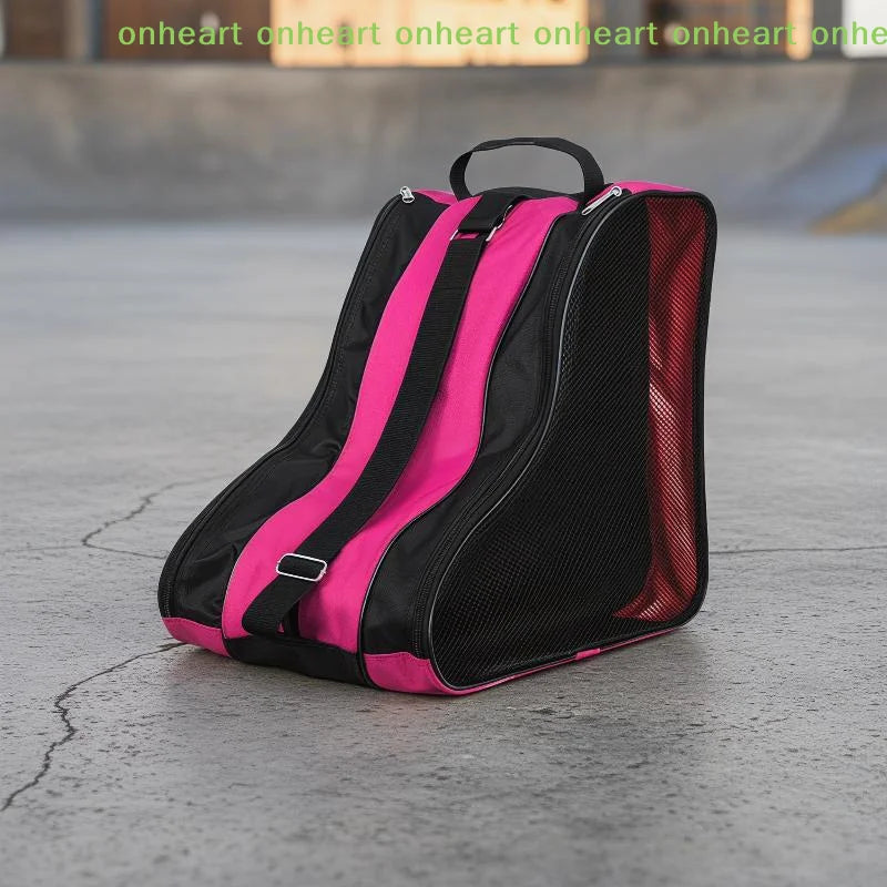 [C]3 Layers Breathable Skate Bag for Kids Backpack Style Comfortable Skating Accessory
