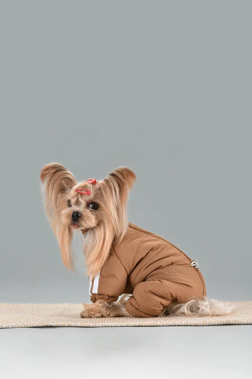 Dog Thick Warm Cotton Clothing Pet Outdoor Winter Small Medium Dog Padding Down Parkas Overalls Warm Puppy High Neck Jacket