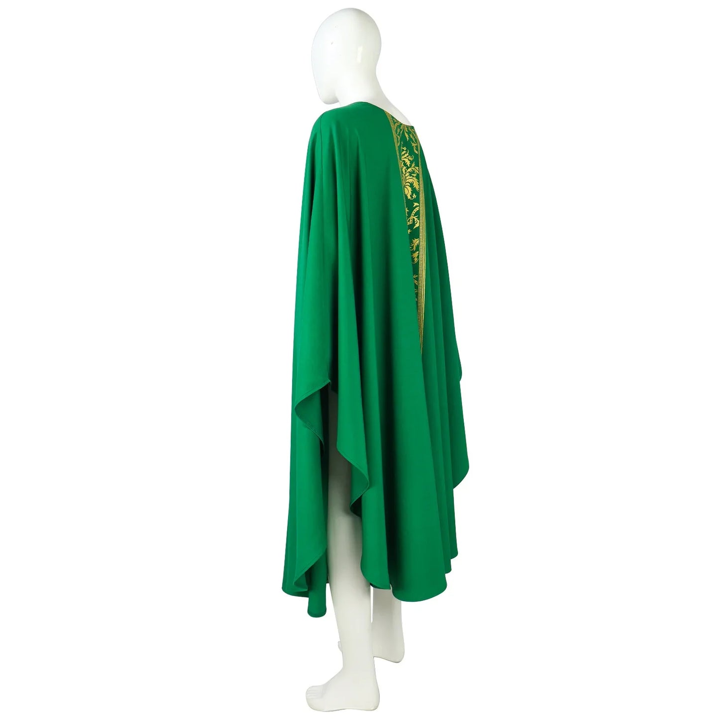 Halloween Priest Religious Robe Cosplay Costume Costume Robe Chasuble Priest Vintage Baggy Robe Gown Cape Party Outfit for Adult