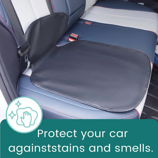 Leather Car Seat Protector Mat - Waterproof Anti-Stain Pad for Child Car Seats Universal Fit Sedan SUV